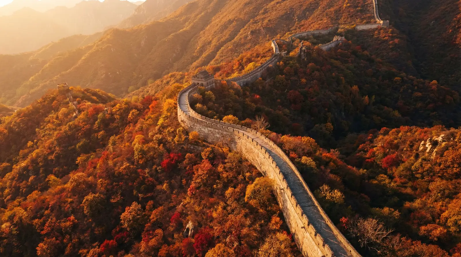 18岁的禁用App大全 秋日长城航拍全景